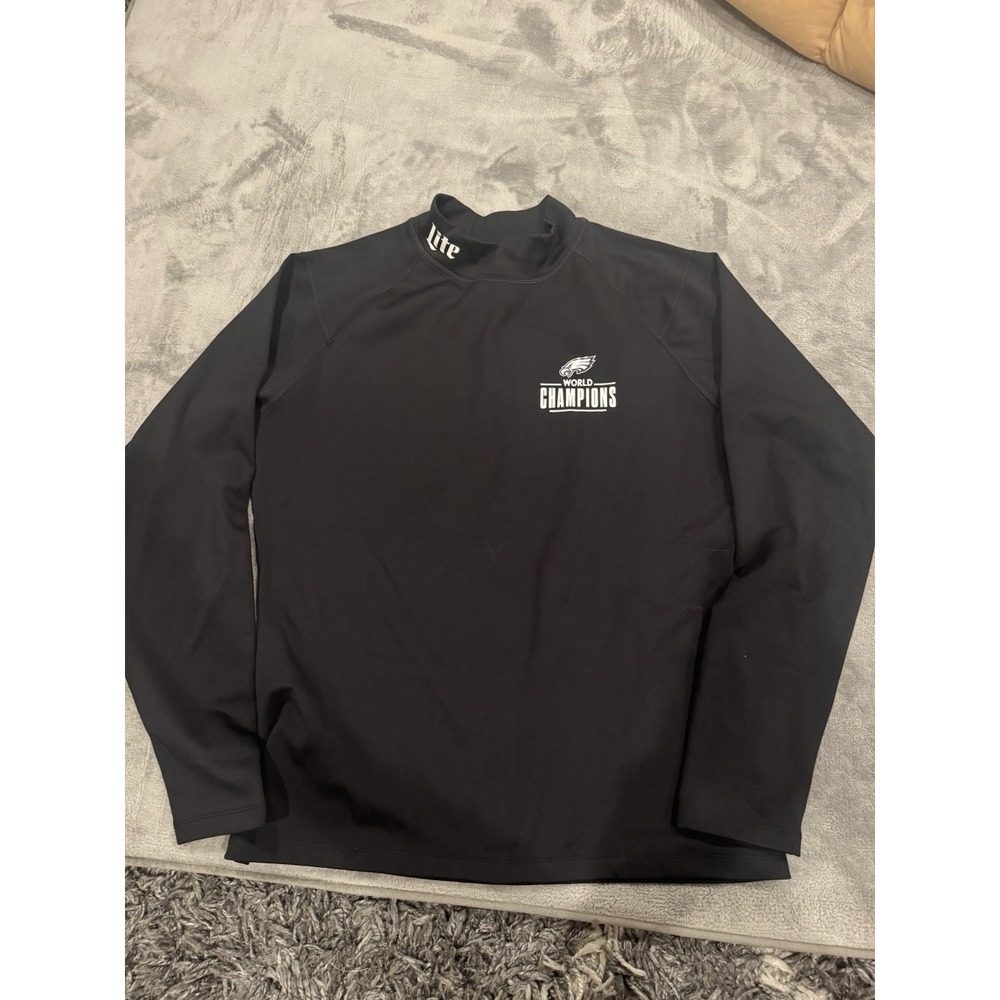 Philadelphia Eagles World Champs Miller Lite Spandex Turtle Neck Long Sleeve, L